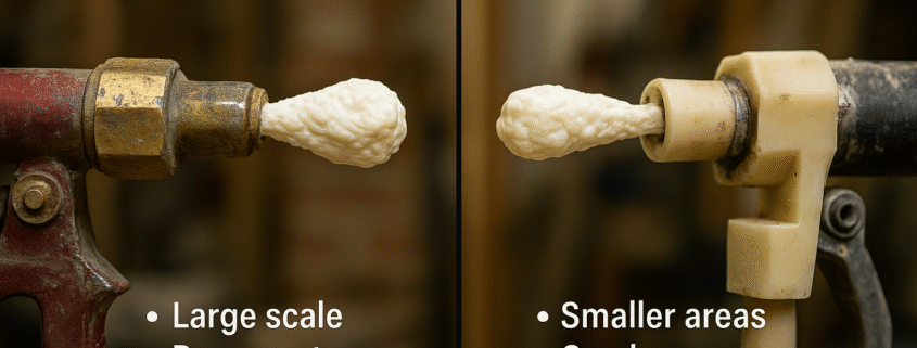 High-pressure vs Low-pressure Foam
