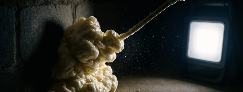 Identifying Air Leaks Using Foam